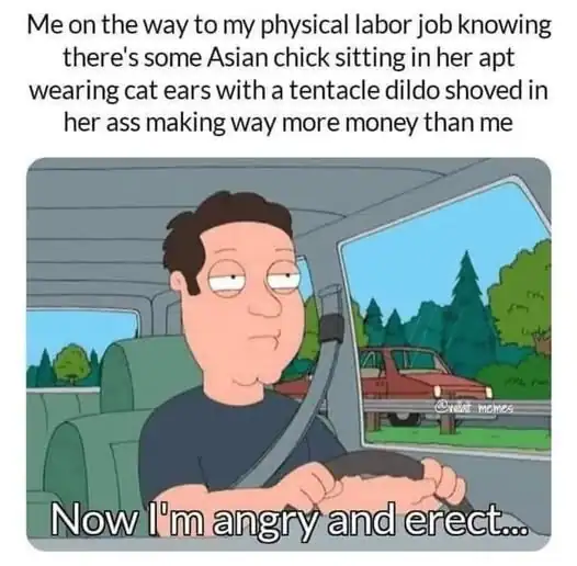 angry and erect